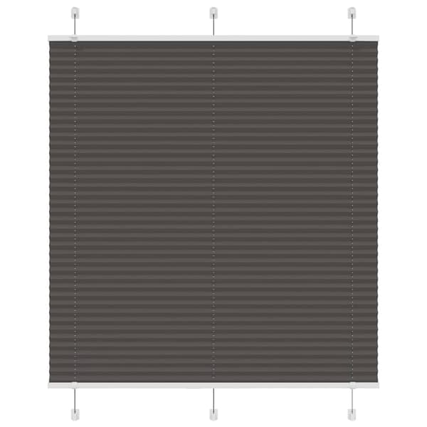 vidaXL plisségardin sort 120x100 cm Stoff Bredde 119,4 cm Polyester