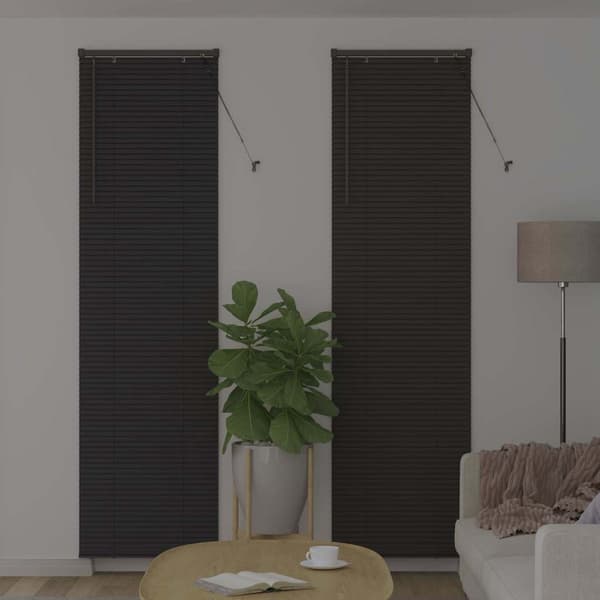 vidaXL Persienner Mörkgrå 220 x 65 cm Aluminium