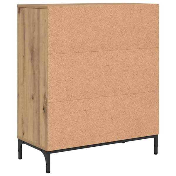 vidaXL Serviesskap artisan eik 69,5 x 33 x 82 cm Konstruert tre