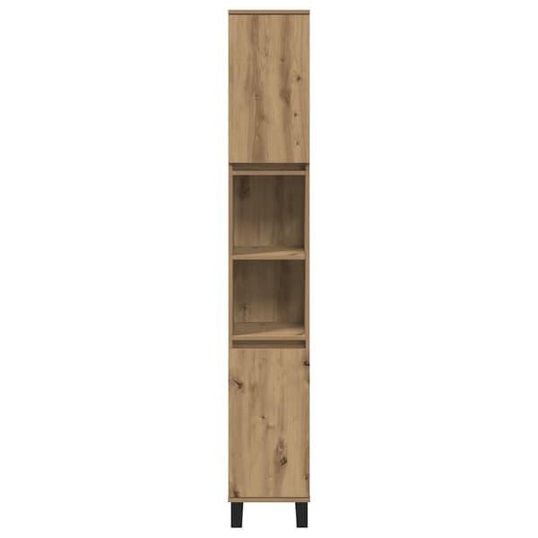 vidaXL Baderomsskap artisan eik 30x30x190 cm konstruert tre