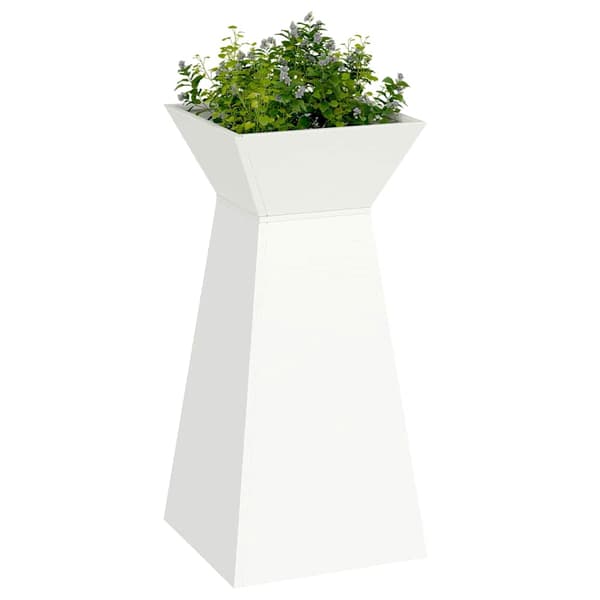 vidaXL Søyleplanter Hvit 35 x 35 x 73 cm