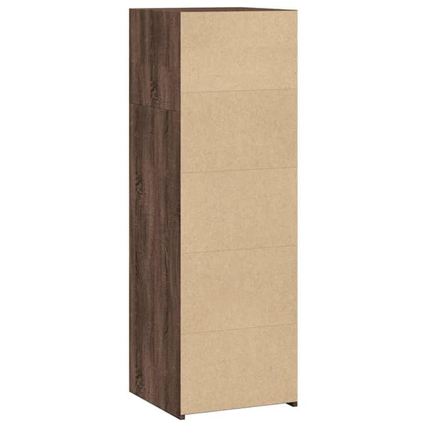 vidaXL Hylle brun eik 40x41x124 cm konstruert tre