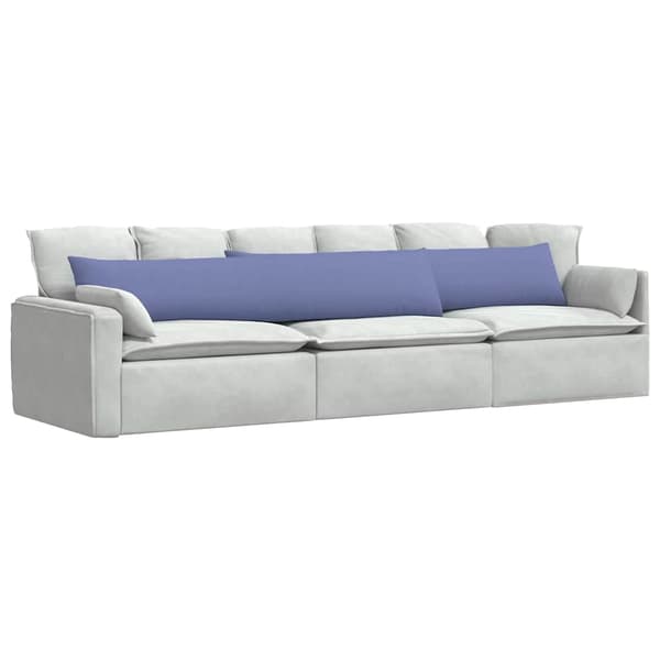 vidaXL Soffkuddar 2 st Blå 200 x 40 cm tyg