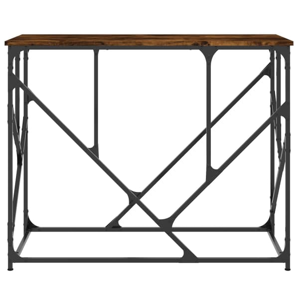 vidaXL Konsollbord røkt eik 100x40x80 cm konstruert tre