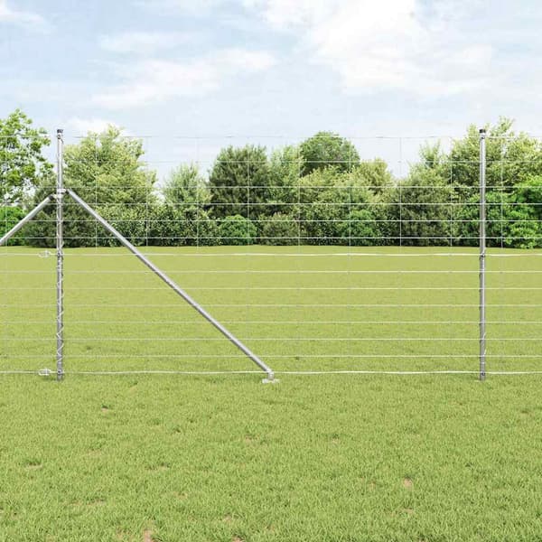 vidaXL Stängselstolpe Galvaniserad 25 x 1,4 m Stål