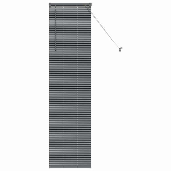 vidaXL Persienner Mörkgrå 175 x 40 cm Aluminium
