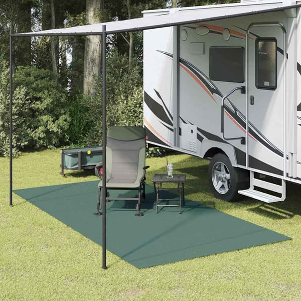 vidaXL Teppe til telt grønn 600 × 350 cm Polyester