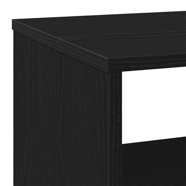 vidaXL Sidebord svart eik 70x35x60,5 cm konstruert tre