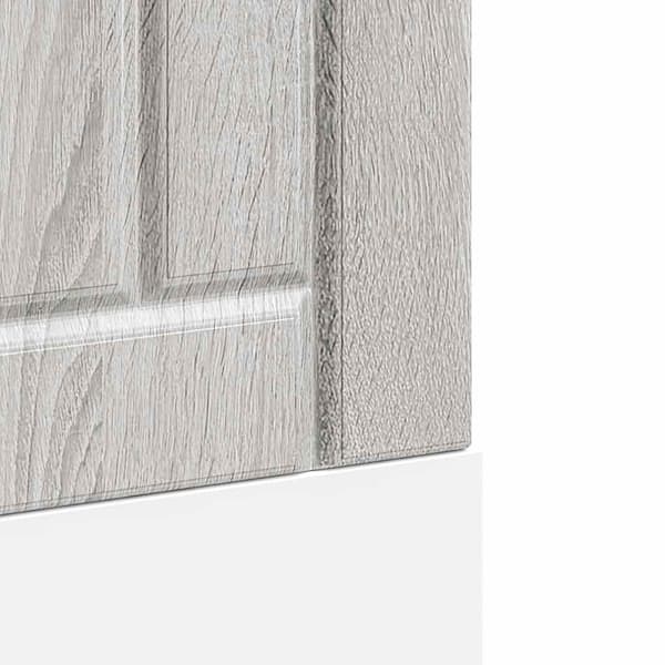 vidaXL Oppvaskmaskin Lucca grå sonoma eik konstruert tre