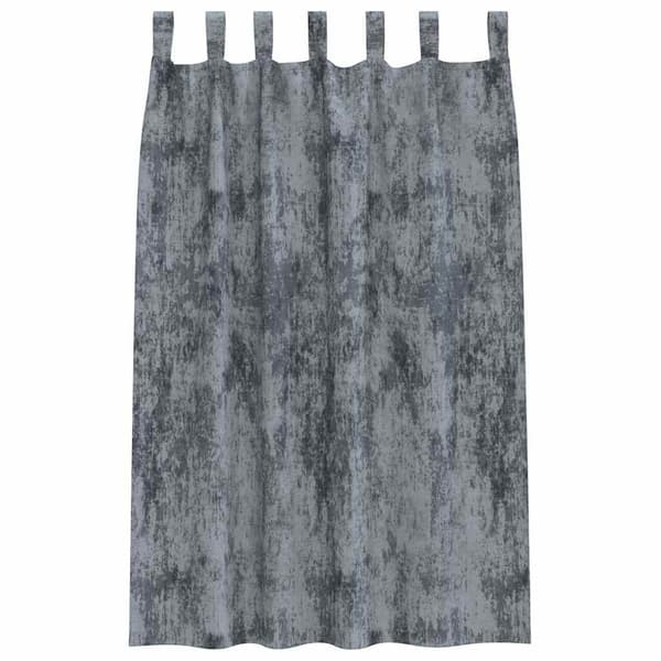vidaXL Sammetsgardiner 2 pcs Silvergrå 175 x 140 cm Sammet