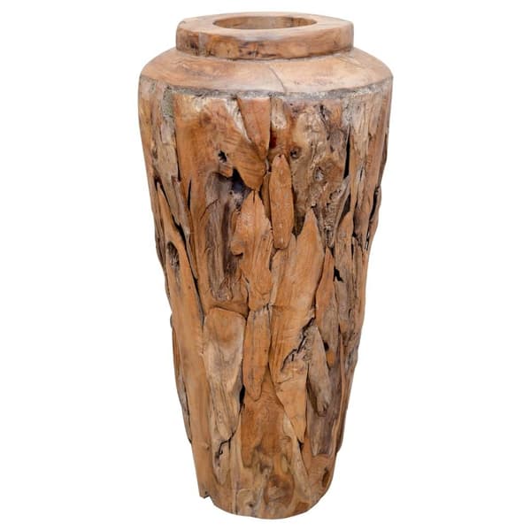 vidaXL Dekorativ vas 40x60 cm massiv teak
