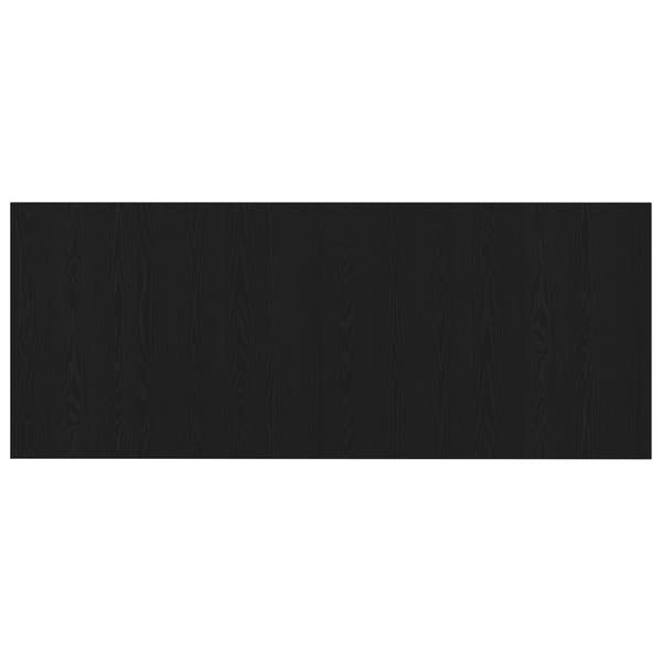 vidaXL Seng Hodegjerde Svart Eik 160 x 1.5 x 80.5 cm Konstruert tre