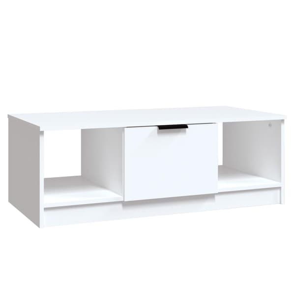 vidaXL Soffbord vit 102x50x36 cm konstruerat trä
