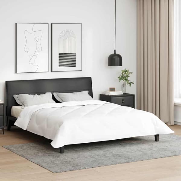 vidaXL Vinter Täcke Vit 240 x 222 x 5 cm Polyester