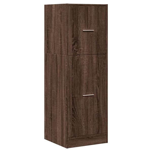 vidaXL Apotekskap brun eik 40x41x118 cm konstruert tre