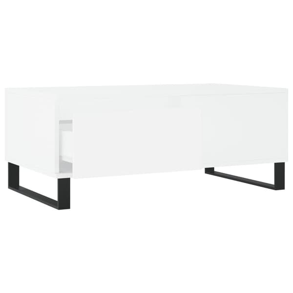 vidaXL Soffbord vit 90x50x36,5 cm konstruerat trä
