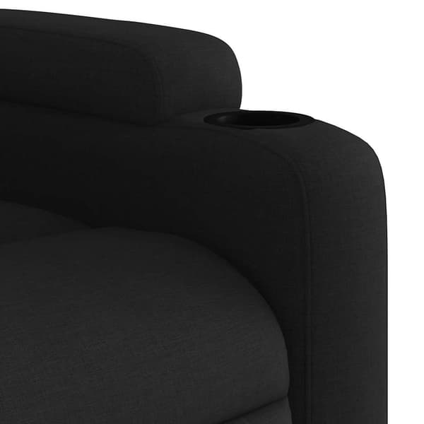 vidaXL Massagefåtölj svart tyg