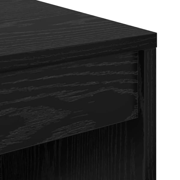 vidaXL Skrivebord Svart Eik 70 x 40 x 76 cm