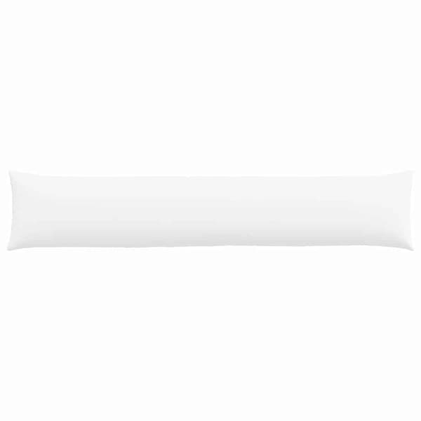 vidaXL Soffkuddar 2 st Vit 200 x 40 cm tyg