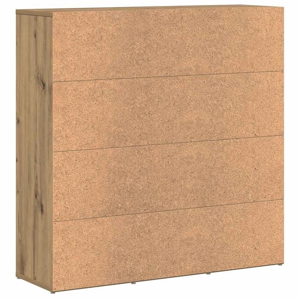 vidaXL Bokhylle artisan eik 90x28x90 cm konstruert tre
