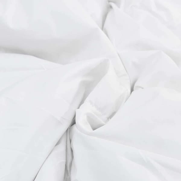 vidaXL Duntäcke med kudde 3 pcs Vit Mikrofiber