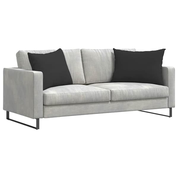vidaXL Soffkuddar 2 st Svart 70 x 50 cm tyg
