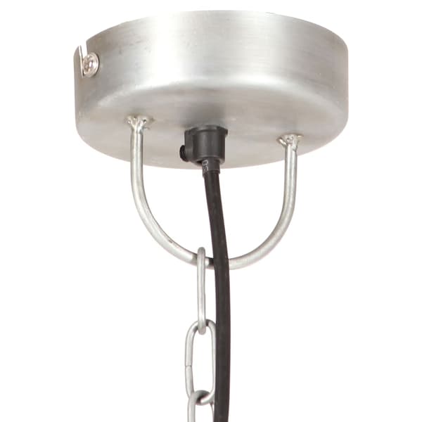 vidaXL Hänglampa 25 W silver rund 48 cm E27