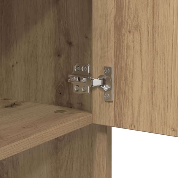 vidaXL Serviesskap Artisan Eik 97 x 29 x 75 cm Konstruert tre