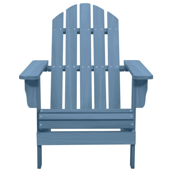 vidaXL Adirondackstol massivt granträ blå