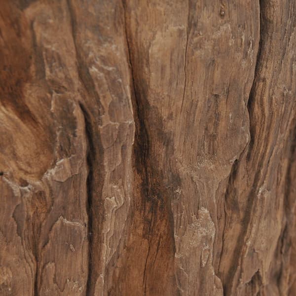 vidaXL Soffbord teak glas 50x40 cm