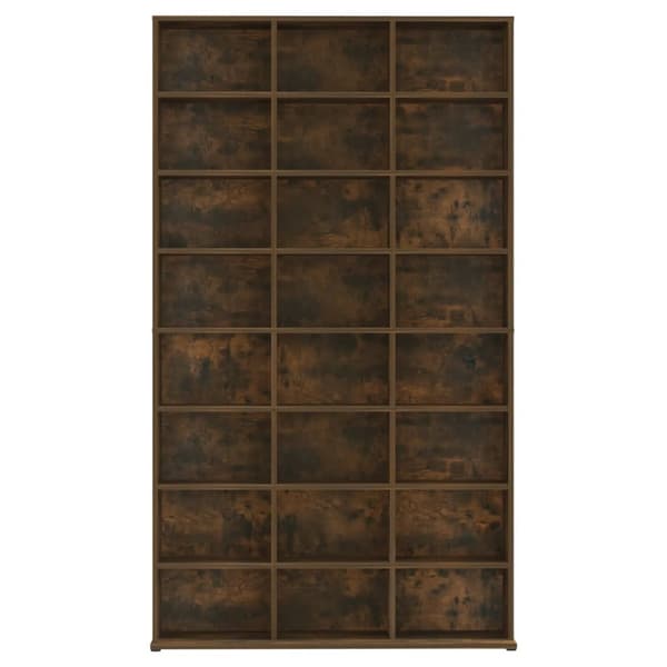 vidaXL CD-skap røkt eik 102x23x177,5 cm konstruert tre
