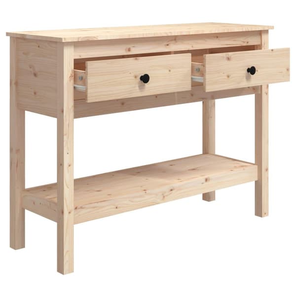 vidaXL Konsollbord 100x35x75 cm heltre furu