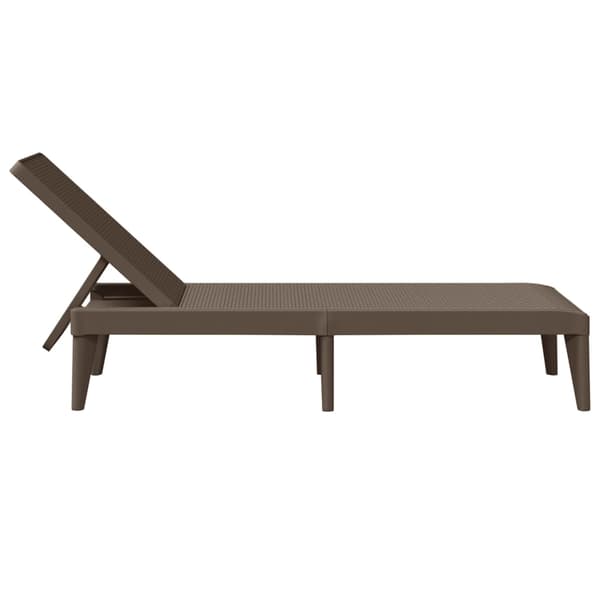 vidaXL Solseng brun 186x60x29 cm PP