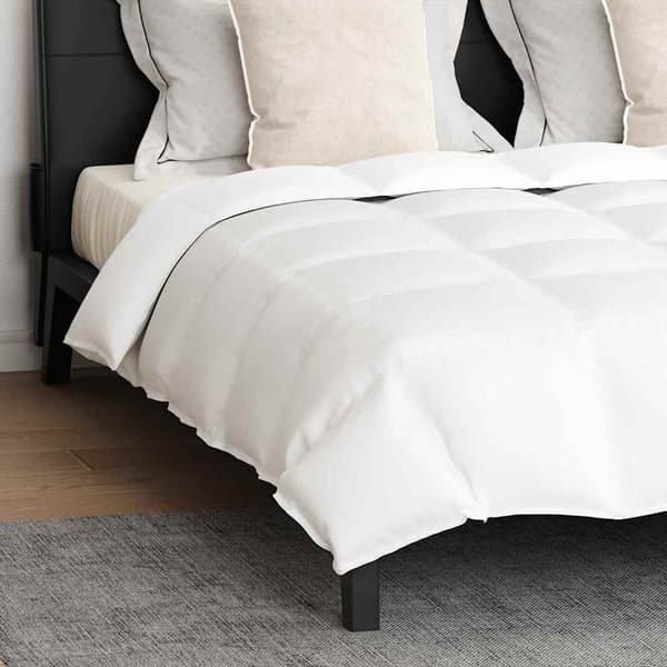 vidaXL Täckeset med kudde 3 pcs Vit Bomull