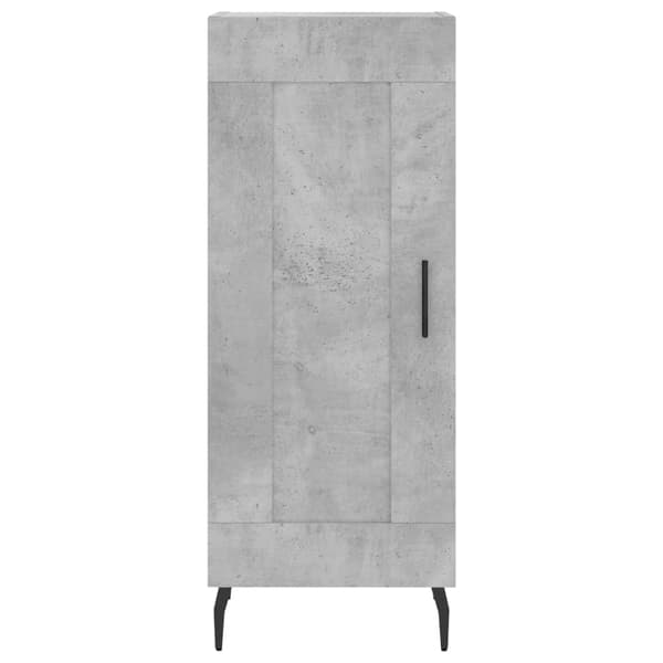 vidaXL Highboard betonggrå 34,5x34x180 cm konstruert tre