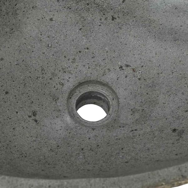 vidaXL Flodstenstvätt Ljusgrå 52 x 40 x 15 cm Flodsten