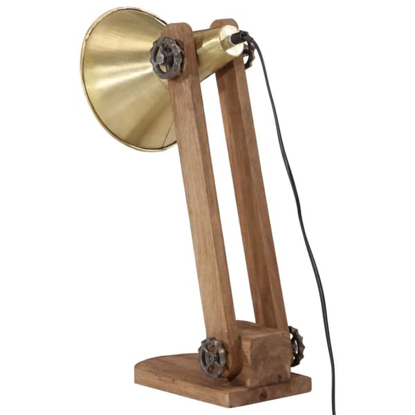 vidaXL Skrivebordslampe 25 W antikk messing 23x13x52 cm E27