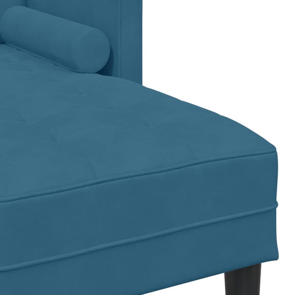 vidaXL Soffset med kudde 2 pcs Blå Polyester
