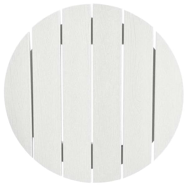 vidaXL Trädgårds Bar Set 3 pcs Vit HDPE