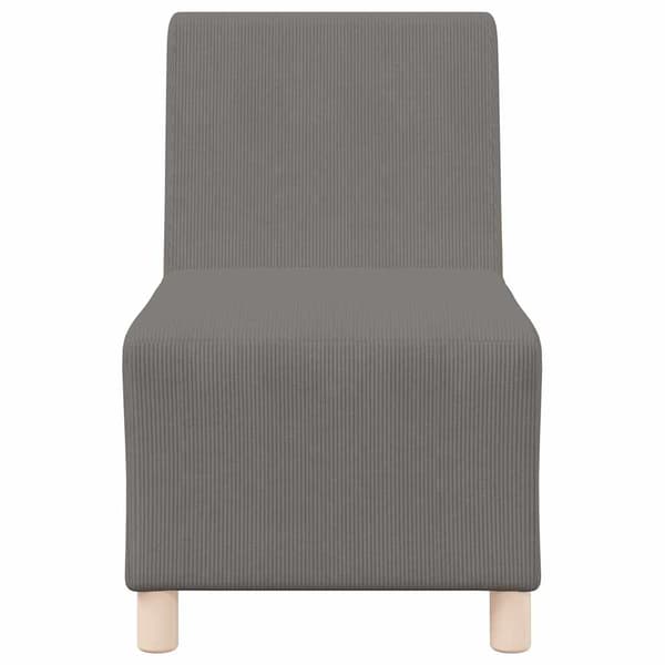 vidaXL Modulsofa utan armstöd 3 pcs Ljusgrå 55 x 74 x 82 cm