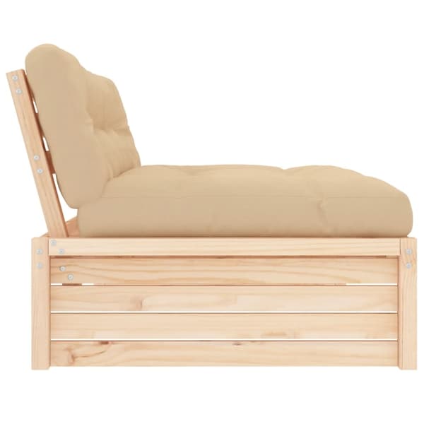 vidaXL Mittensoffa 120x80 cm massiv furu