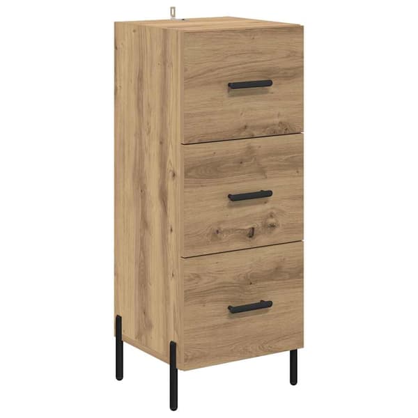 vidaXL Serviesskap artisan eik 34 x 34,5 x 90 cm Konstruert tre