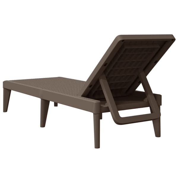 vidaXL Solseng brun 186x60x29 cm PP