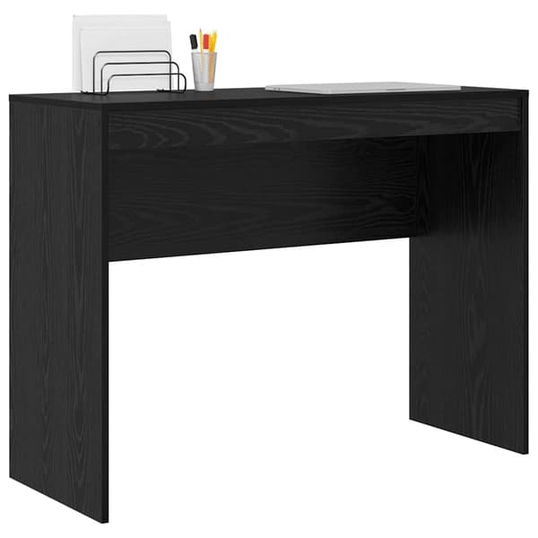 vidaXL Skrivebord Svart Eik 100 x 40 x 76 cm