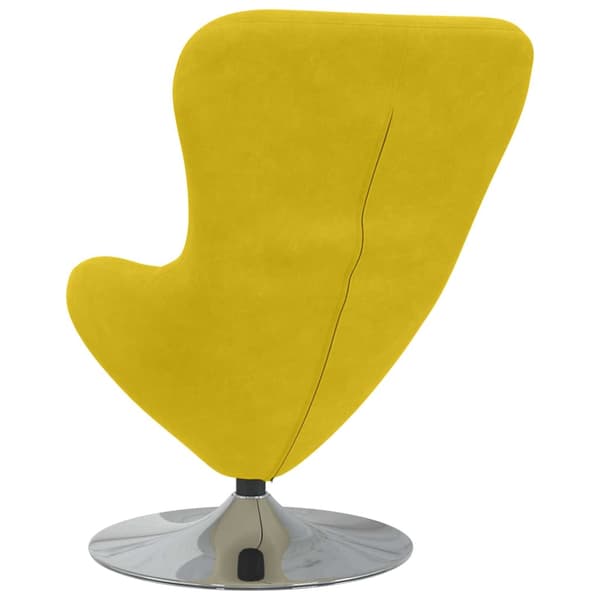 vidaXL Äggstol Gul 63 x 73 x 90 cm Sammet