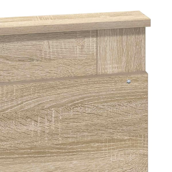 vidaXL Hodegavl med hodegjerde Sonoma eik 120 cm Konstruert tre