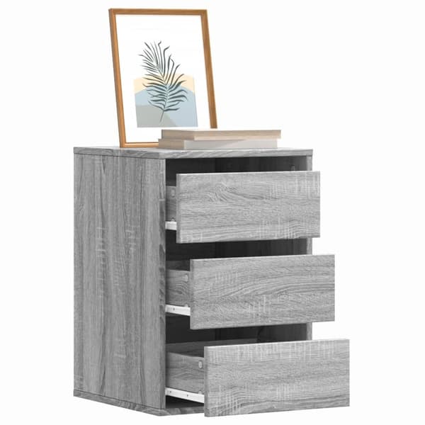 vidaXL Kommode grå sonoma 40x41x58 cm konstruert tre