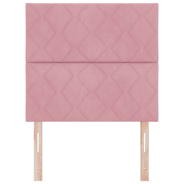 vidaXL LED huvuddyna Rosa 90 cm Sammet