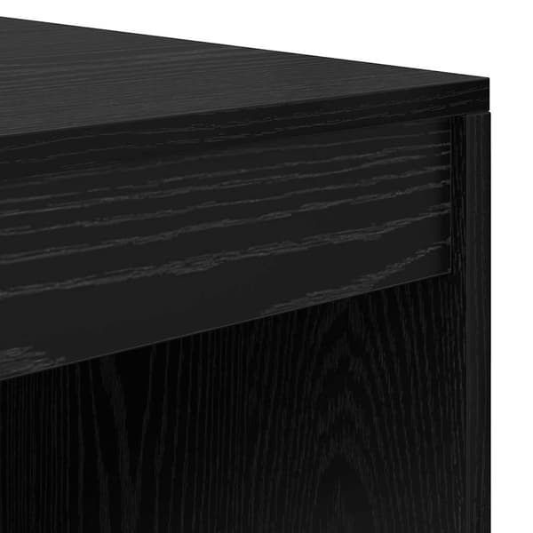 vidaXL Skrivebord Svart Eik 80 x 50 x 76 cm