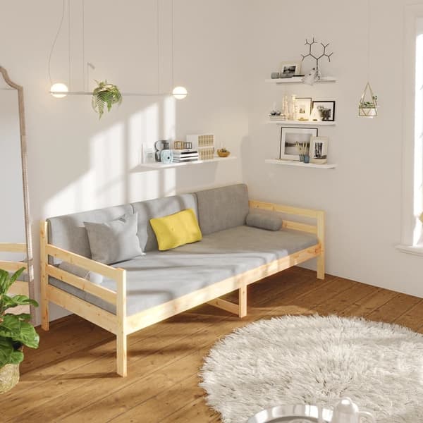 vidaXL Dagbädd 80x200 cm massiv furu